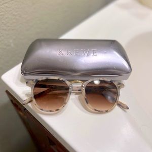 KREWE Perry Matte Oyster 24K Sunglasses
